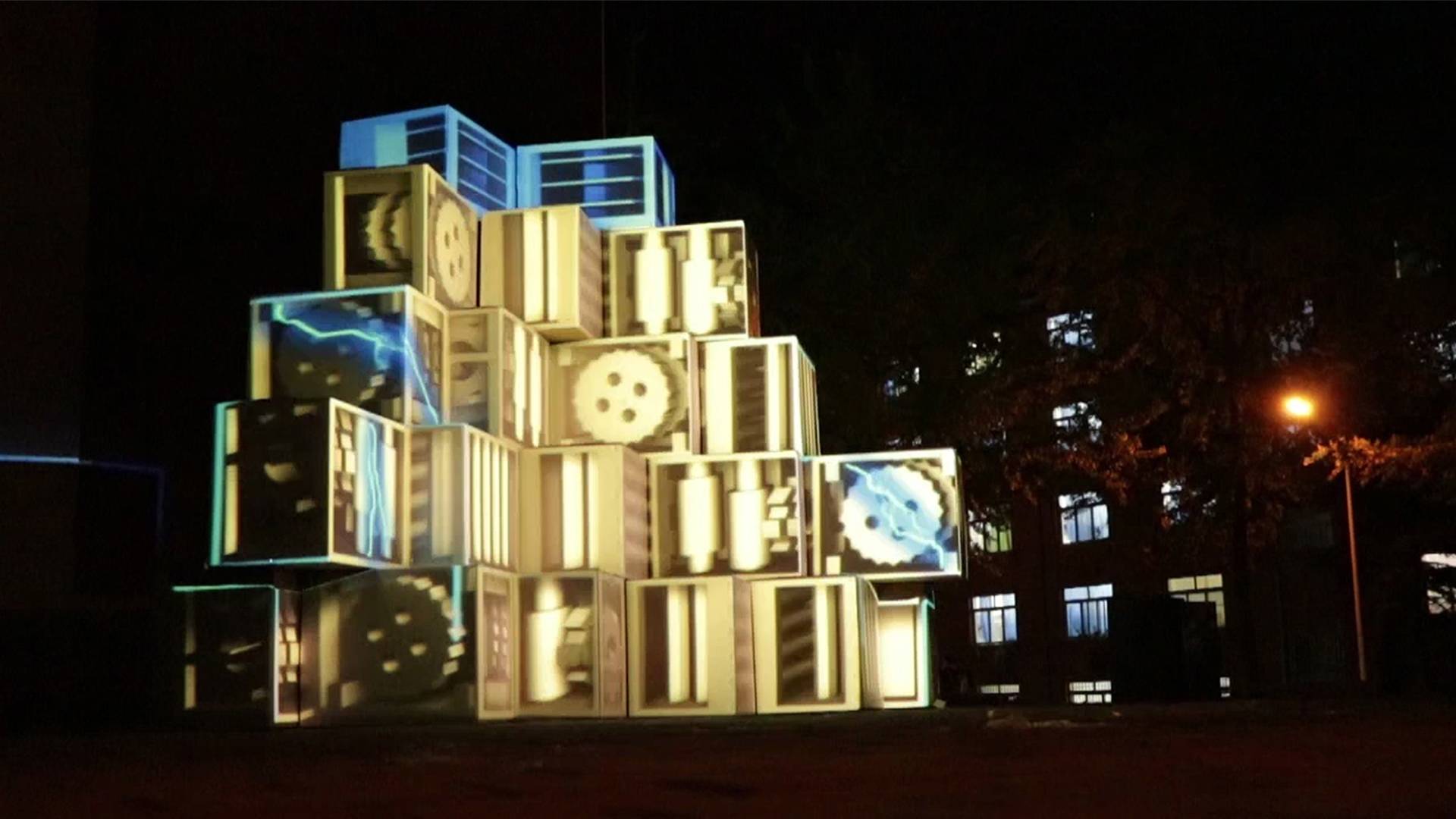 【Fullvideo】Boxes Light Sculpture
