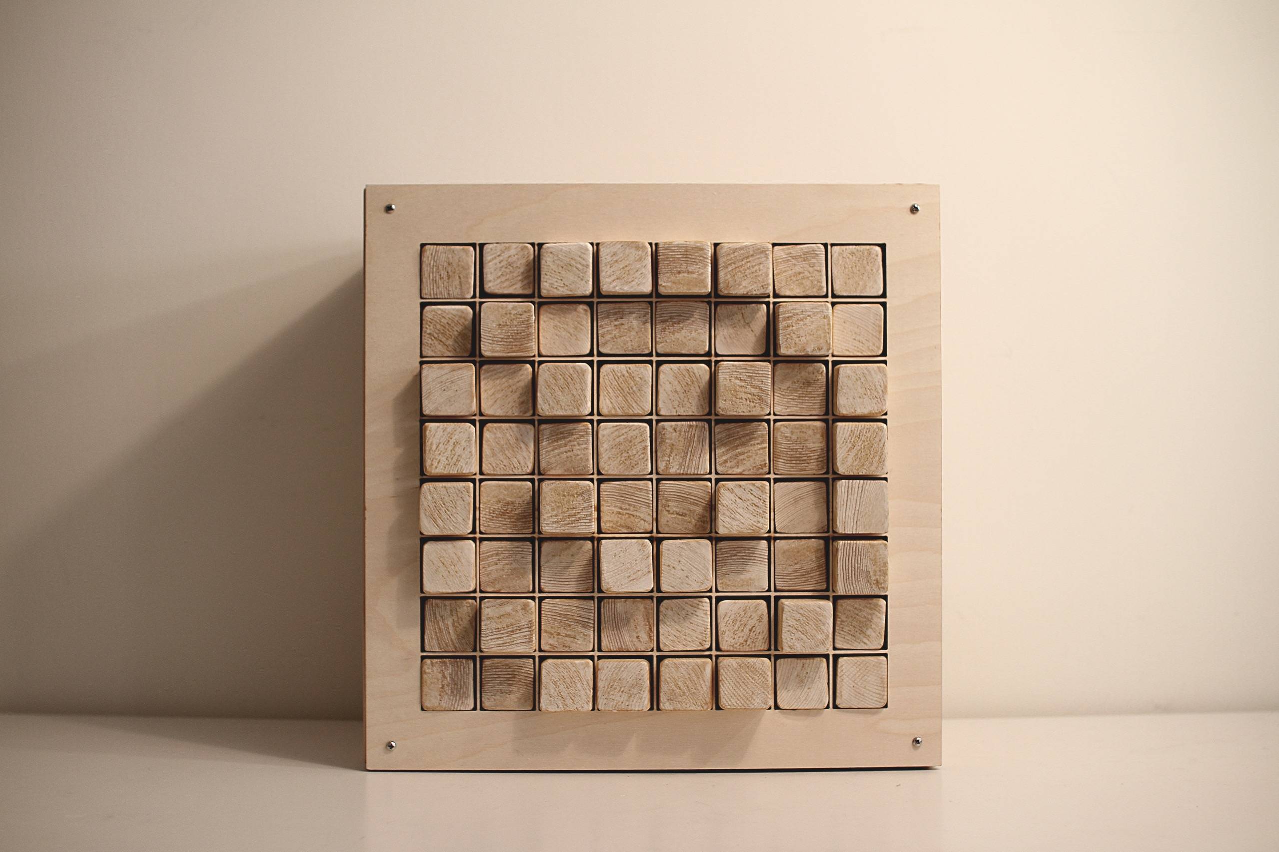 Wooden Pixel Display 64 by HanLee