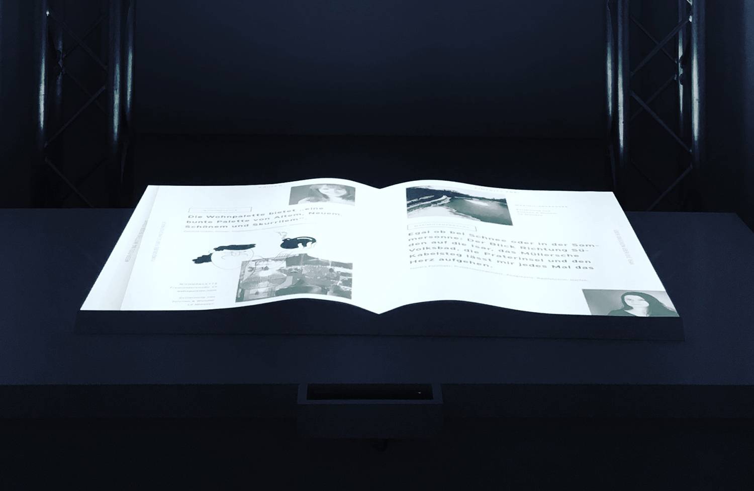 INTERACTIVE MAGAZINE - interactive installation