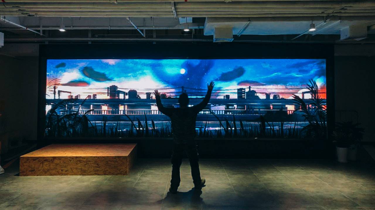 Day/Night interactive wall