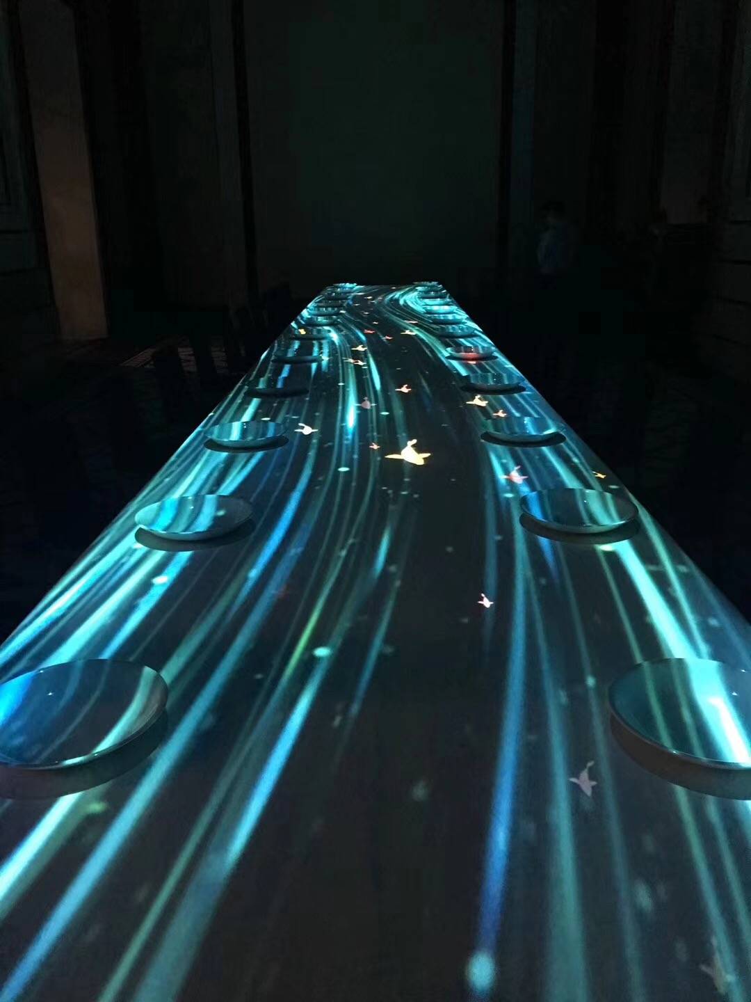 百达翡丽上海晚宴餐桌投影秀mapping(投石科技作品)