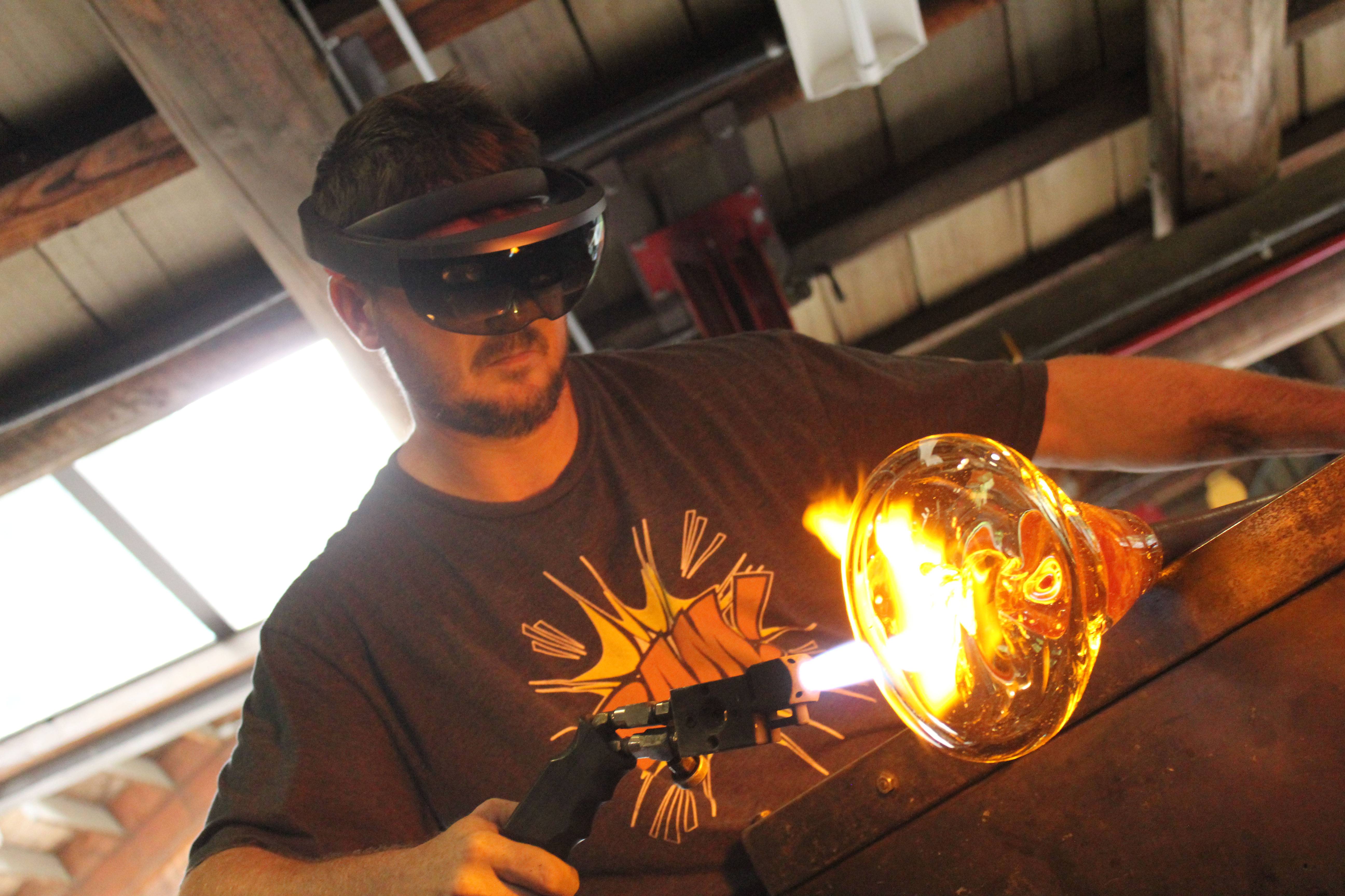 Mixed Reality Glass Blowing