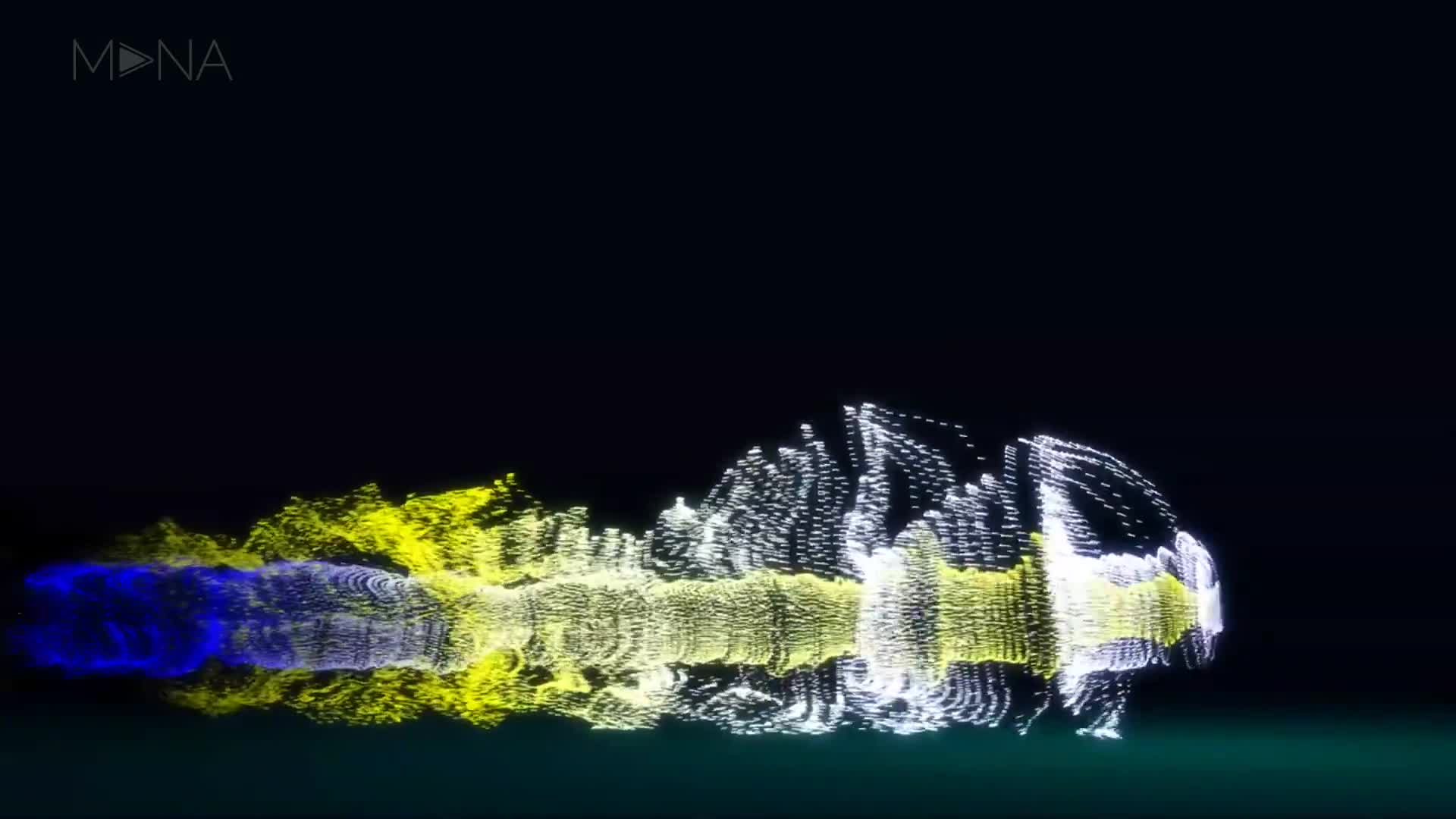 Music visualization experiment with part