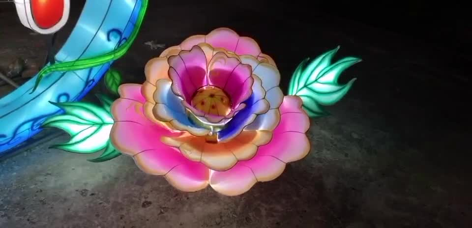 国潮——动态牡丹