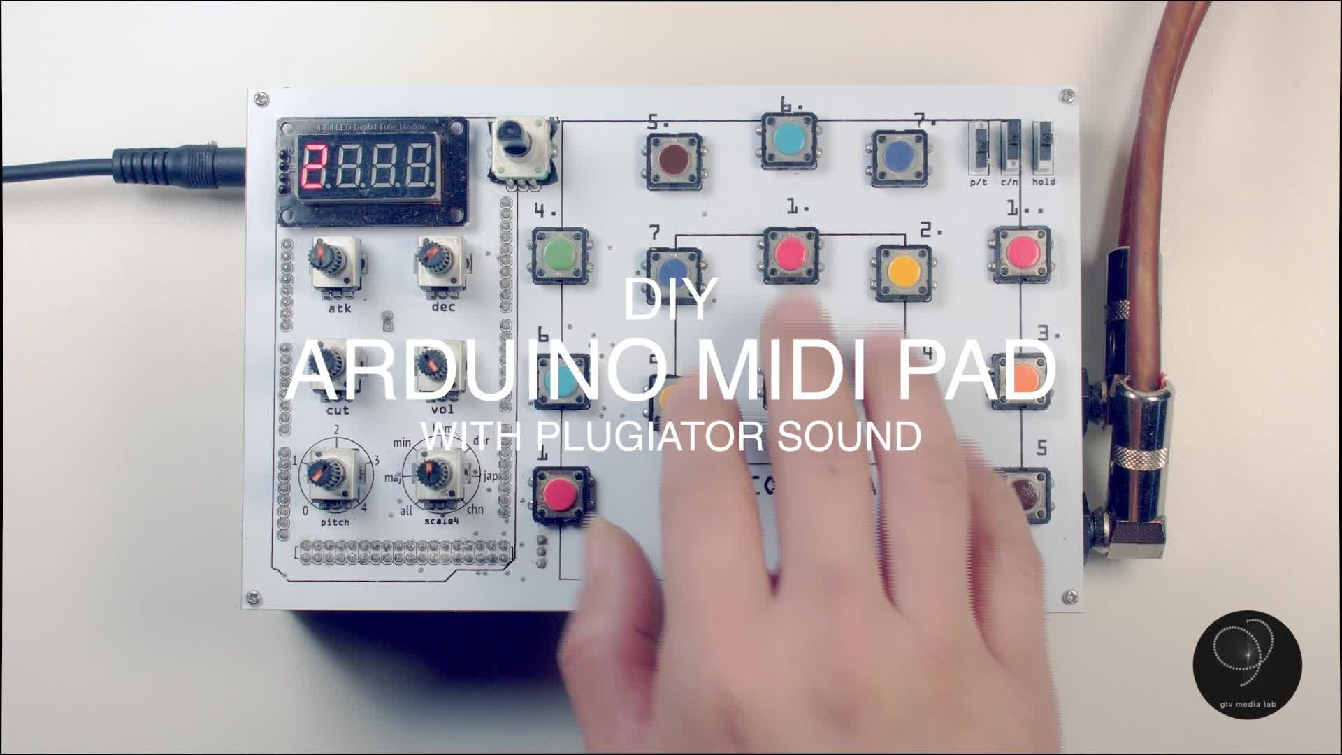 ARDUINO 自制合成键盘 YT COLORPAD