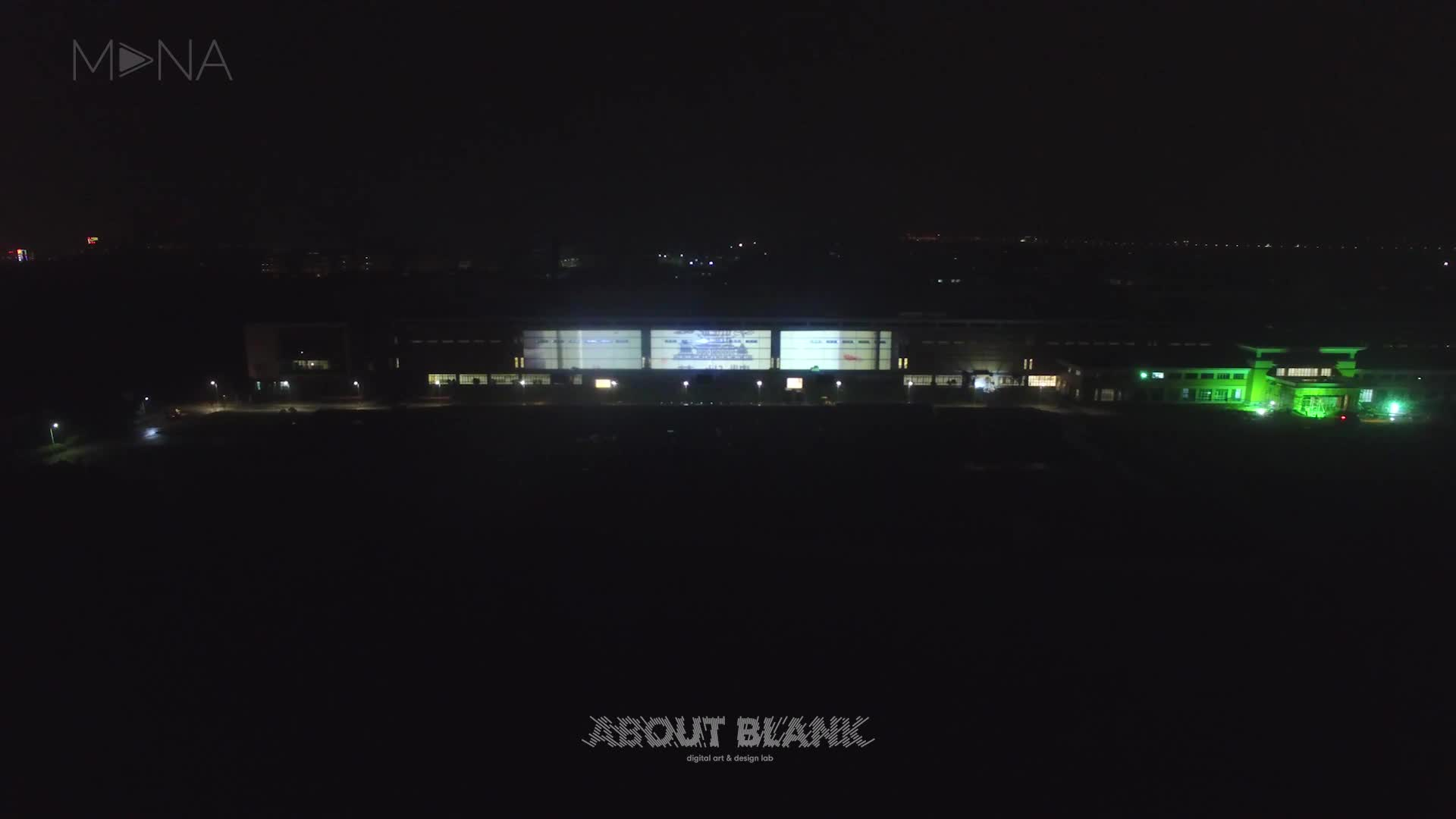 空白造物about blank：大型全息投影灯光秀活动