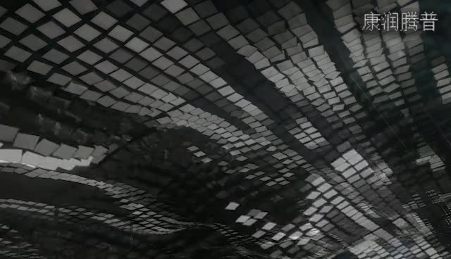 Space-time corridor luminous screen