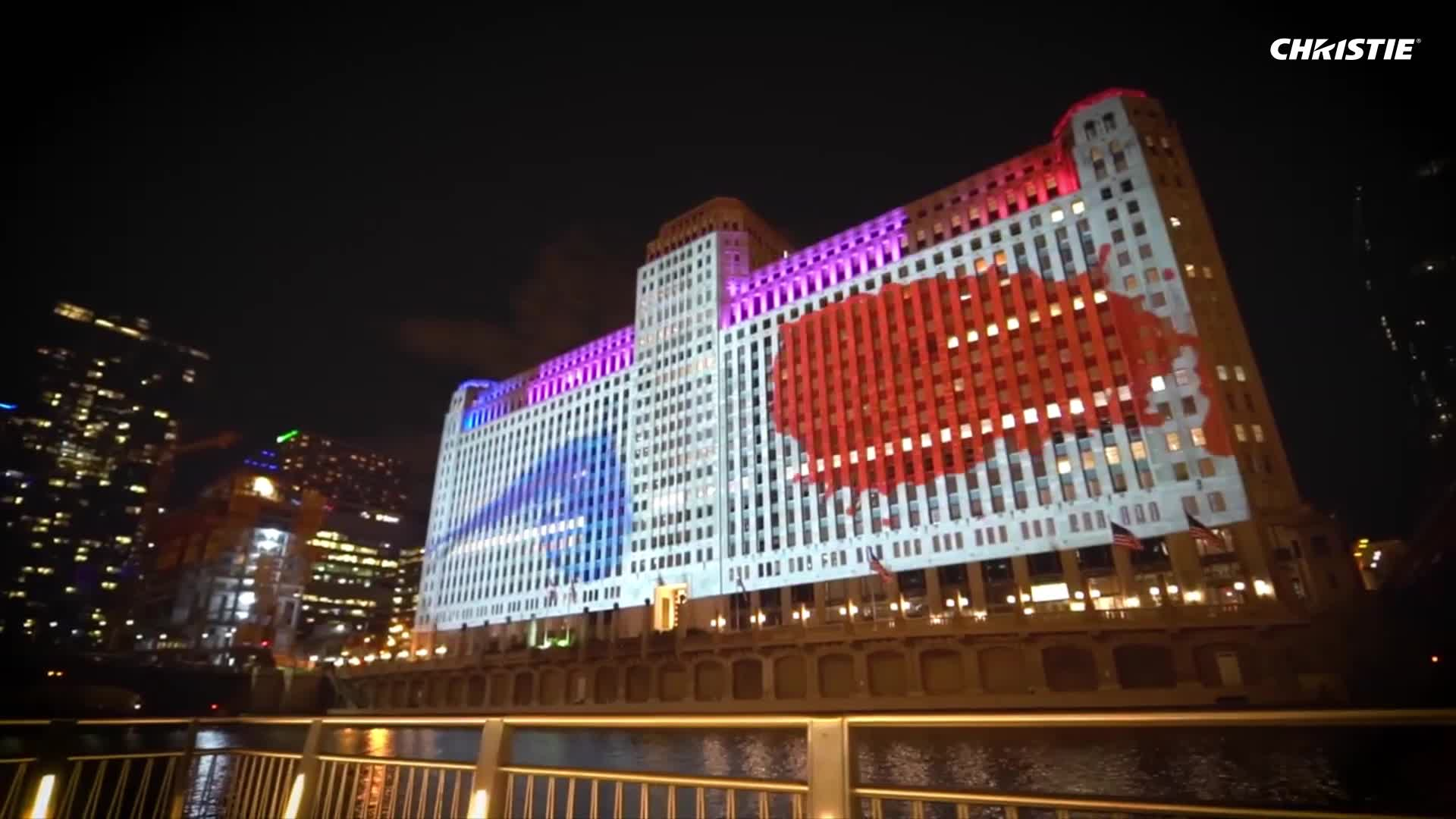 Art on theMart - projection mapping