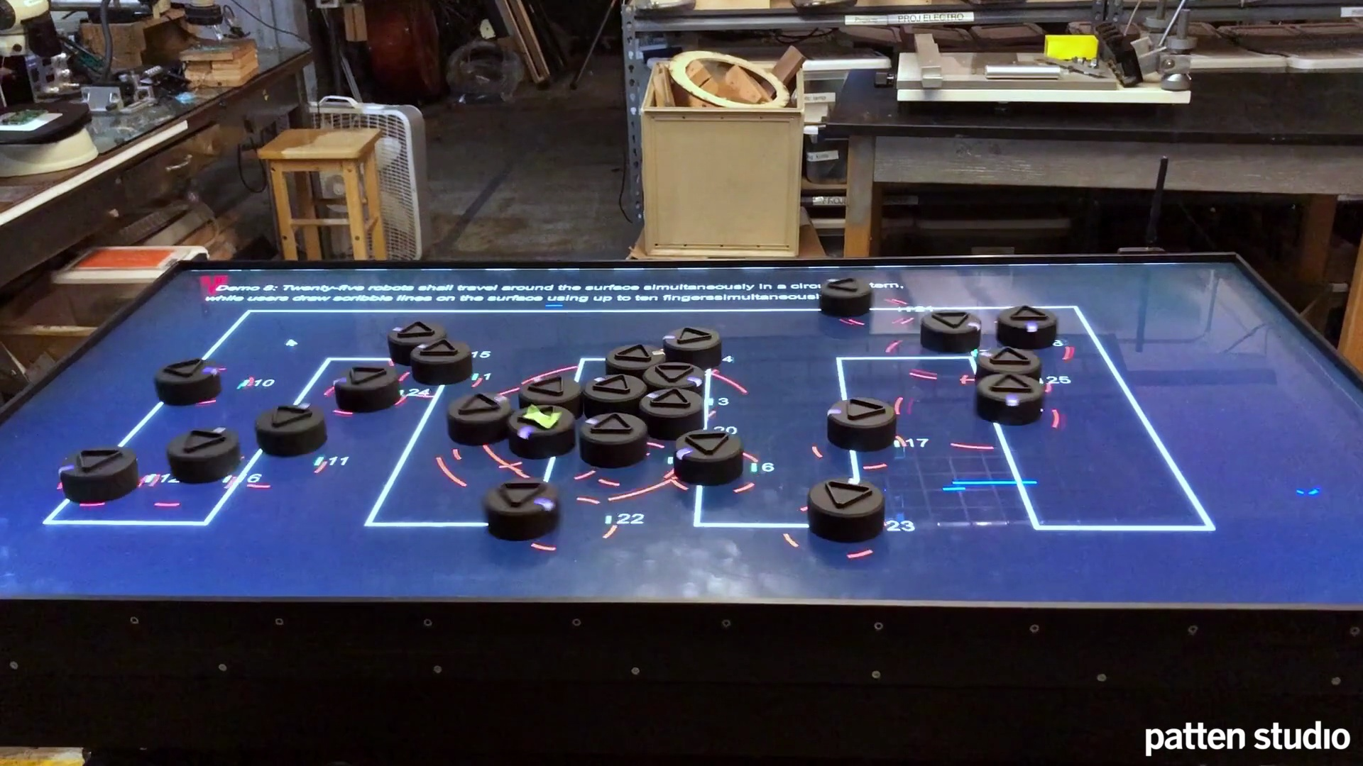 Swarm, a collection of tiny tabletop robots