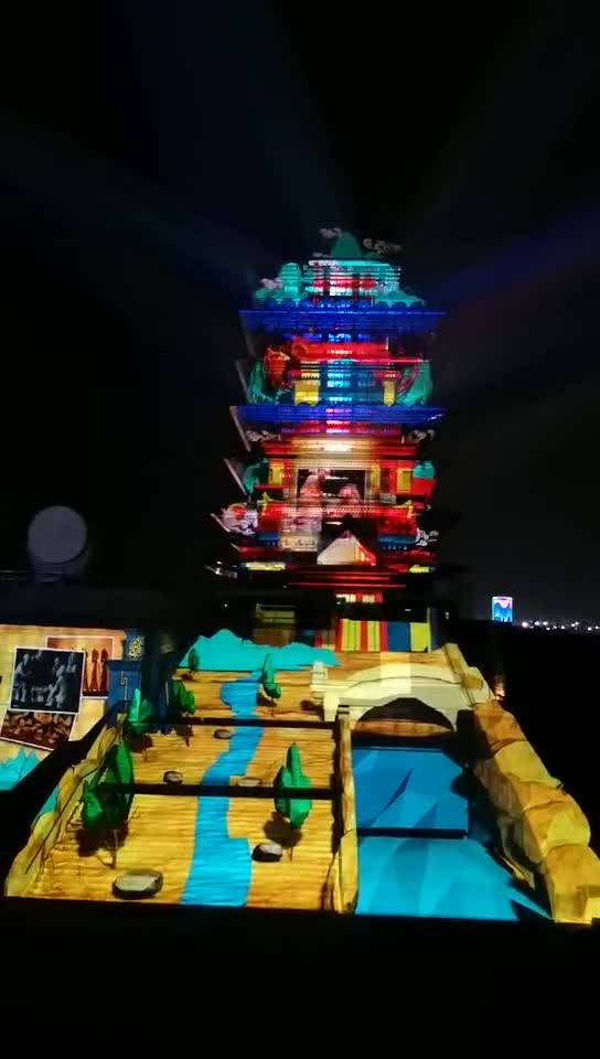 《大有兰州》黄河楼光影秀
