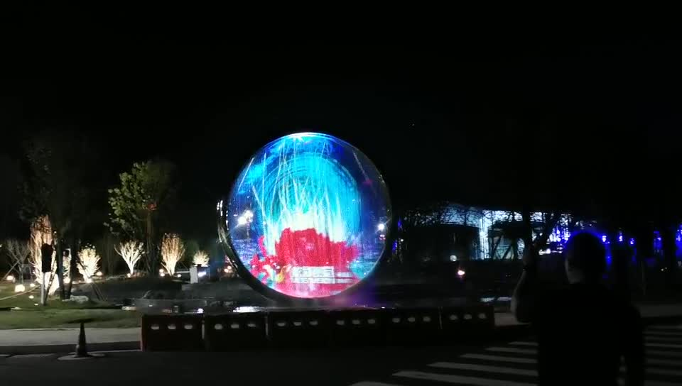 五星级酒店水帘投影
