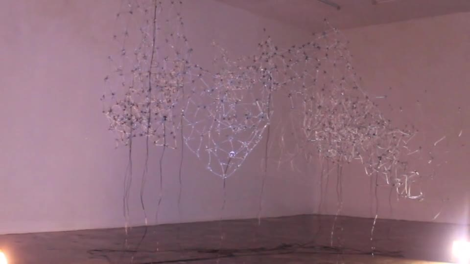 on the filaments, there where the plateau rises