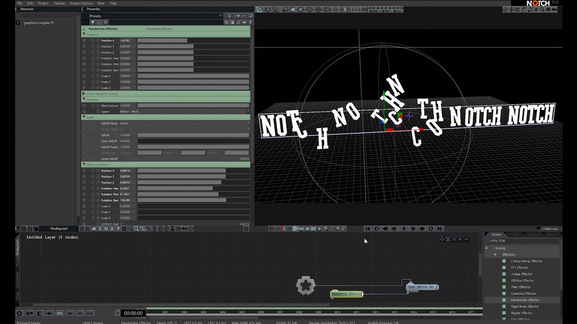 Notch中文教程第八章 文字物件