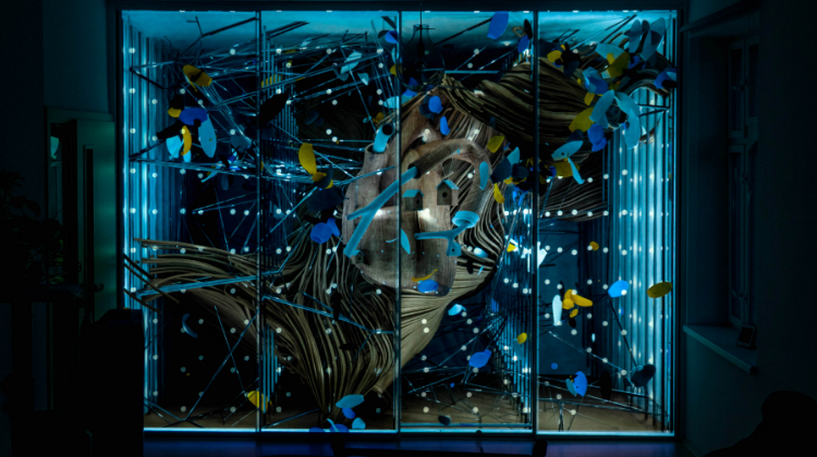 SSSSSSPACE interior 3D projection on a print