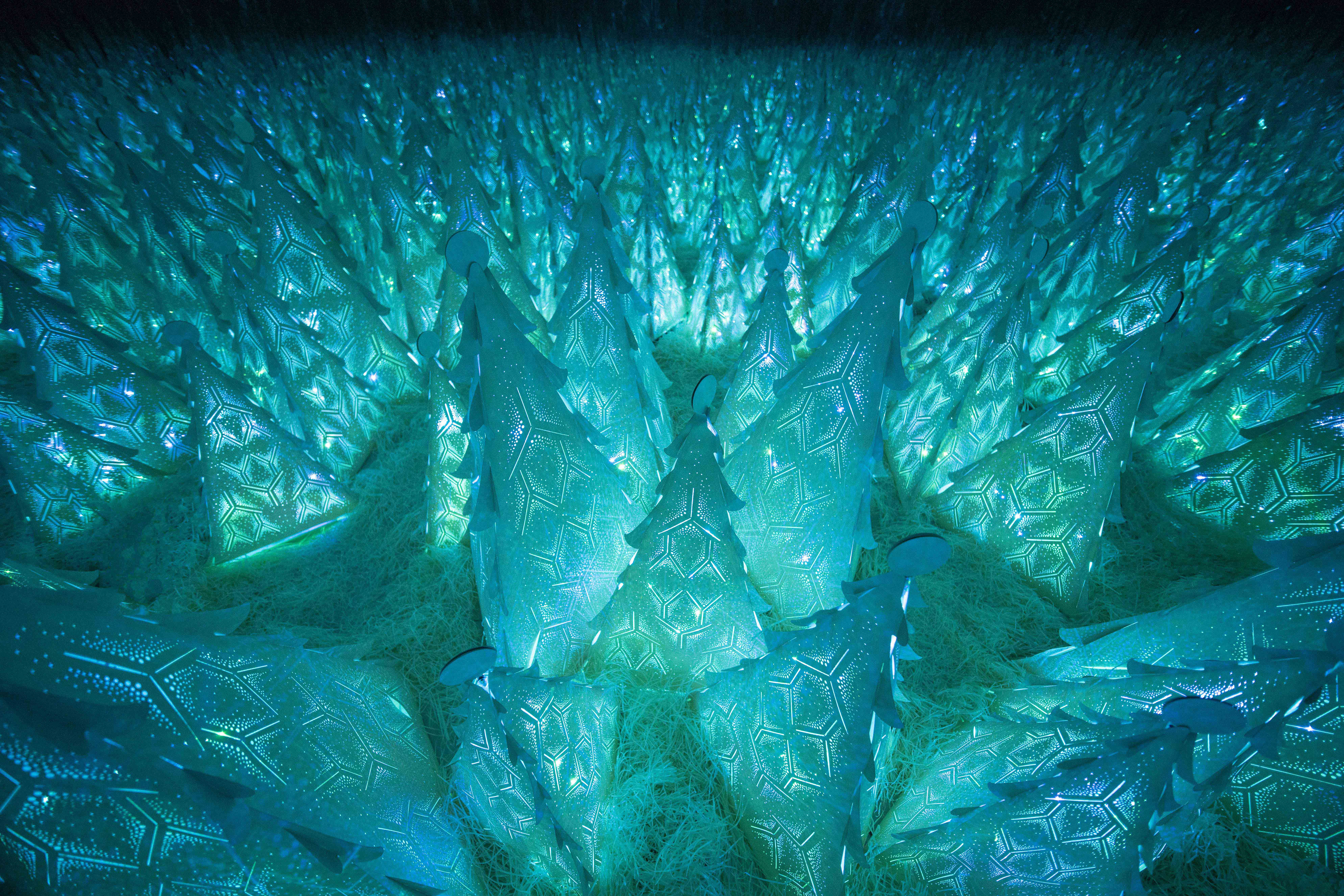 "Aurora" Interactive Paper Installation