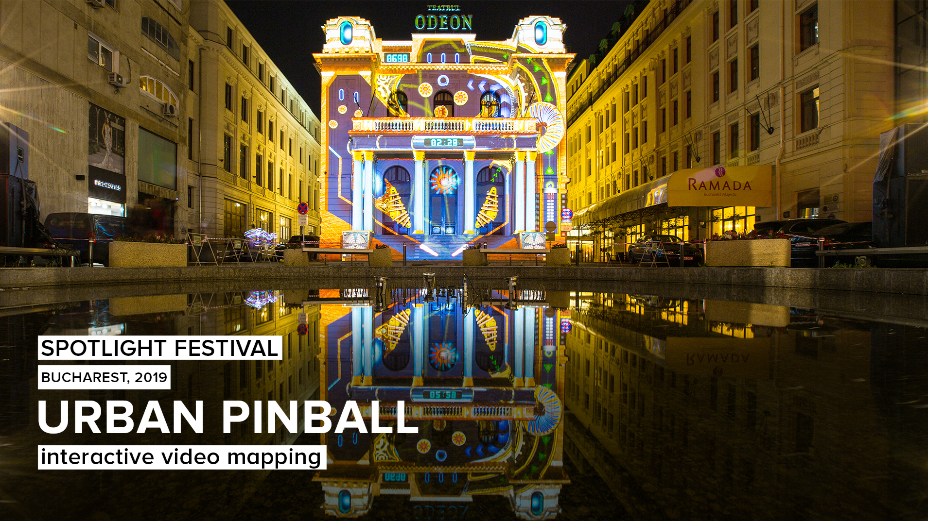 URBAN PINBALL - Interactive video mapping