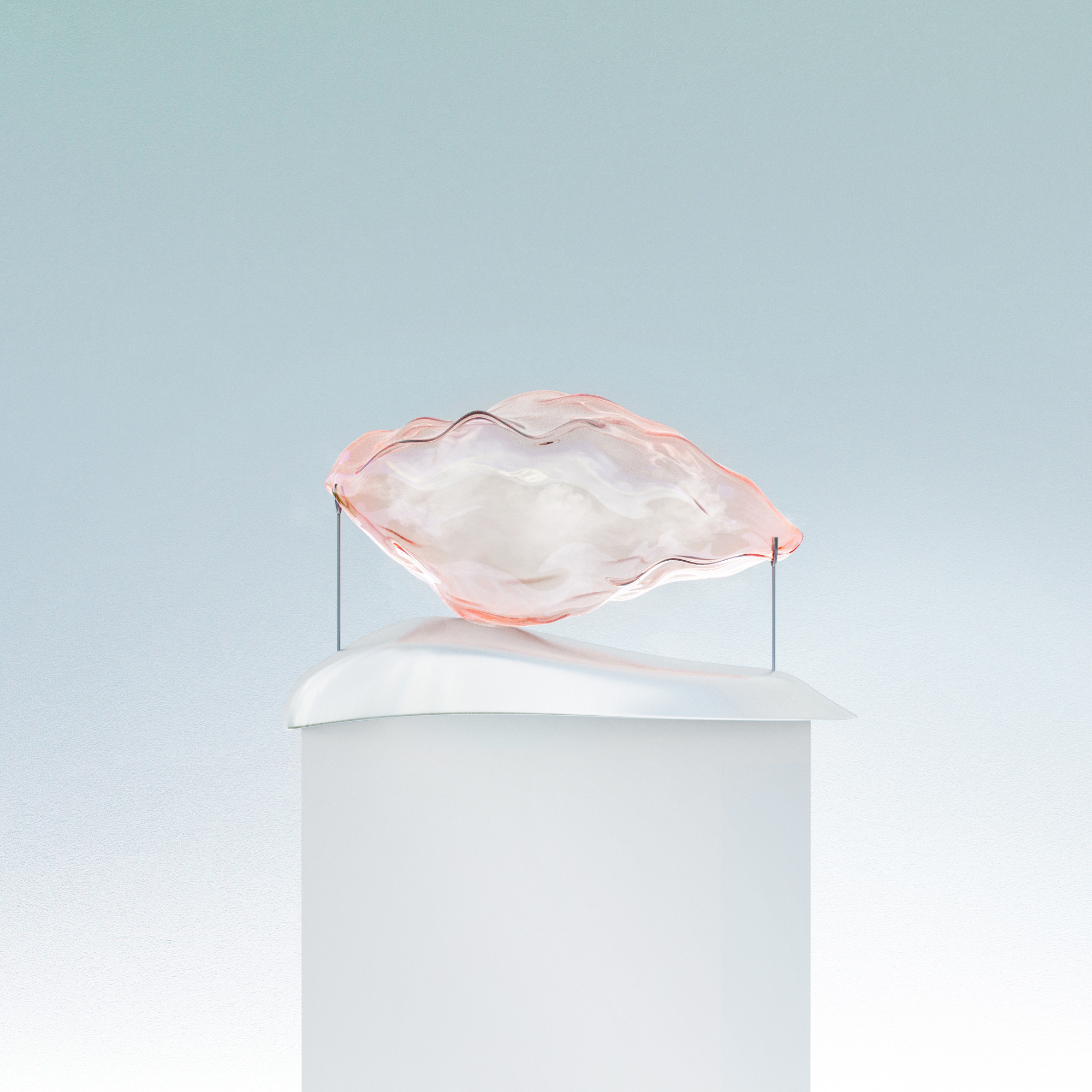 Anthropogenic cloud with steam