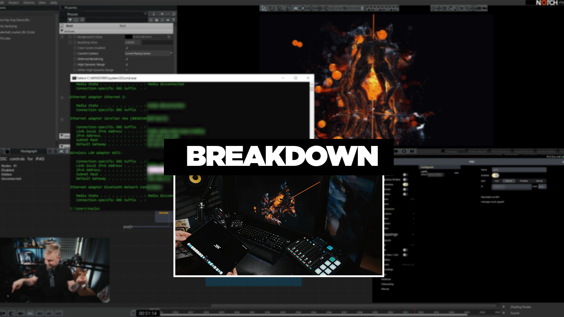 Breakdown: Sprite | iOS Gyroscope data control In Notch, Particle shading