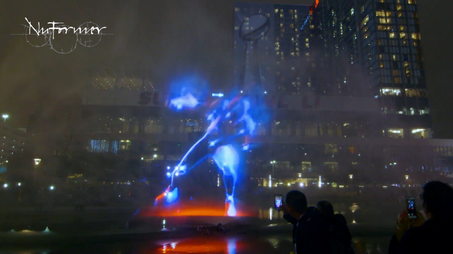 NuFormer-Superbowl-Houston-Water Projection-3D video mapping