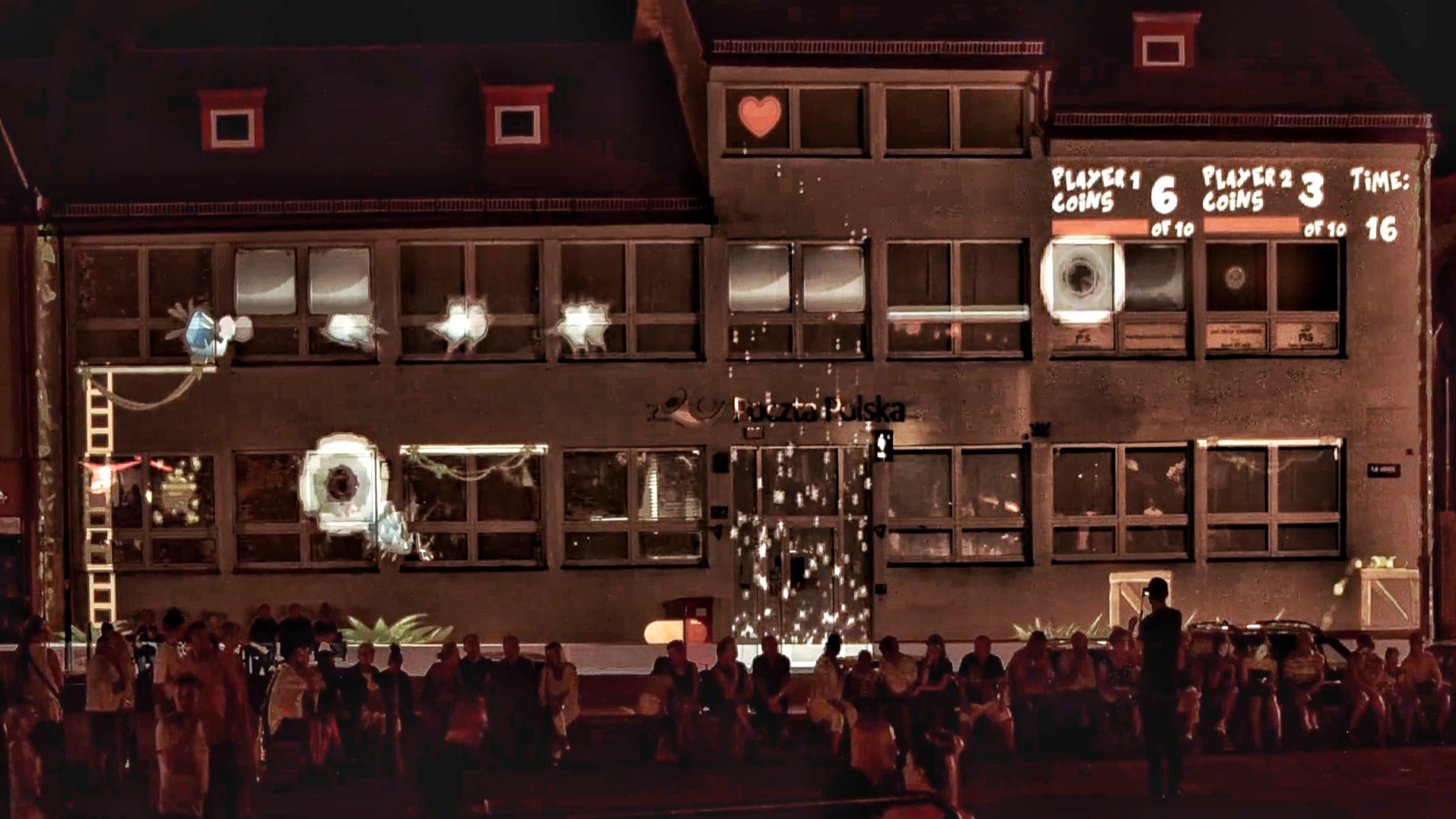 GAME PROJECTION MAPPING ON A BUILDING