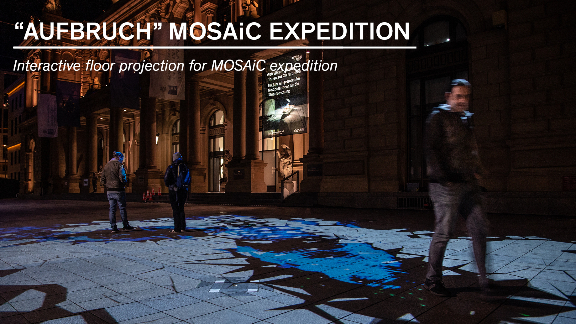 AUFBRUCH | Interactive floor projection for MOSAIC expedition