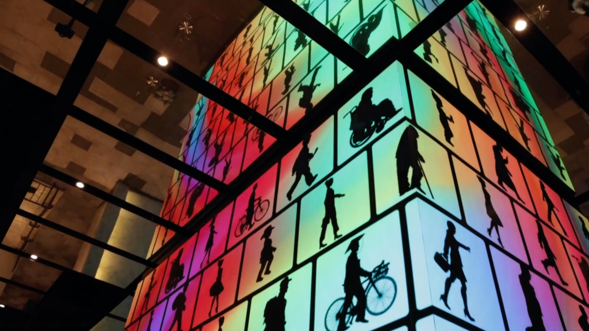 flow shadow----Shanghai metro space public interaction screen