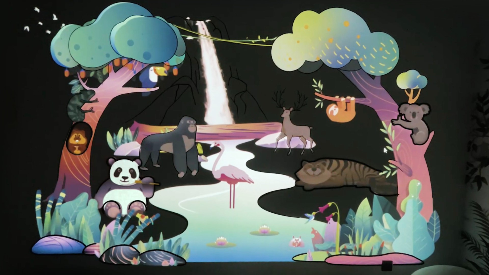 Animal Forest 动物森林 | 互动投影