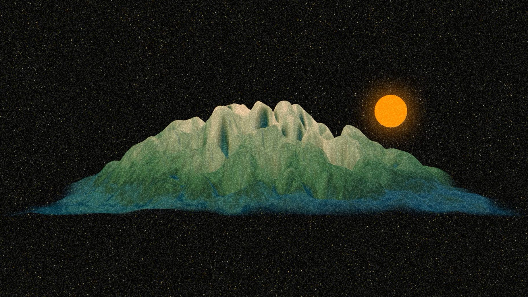 Mountain, water and Buddha