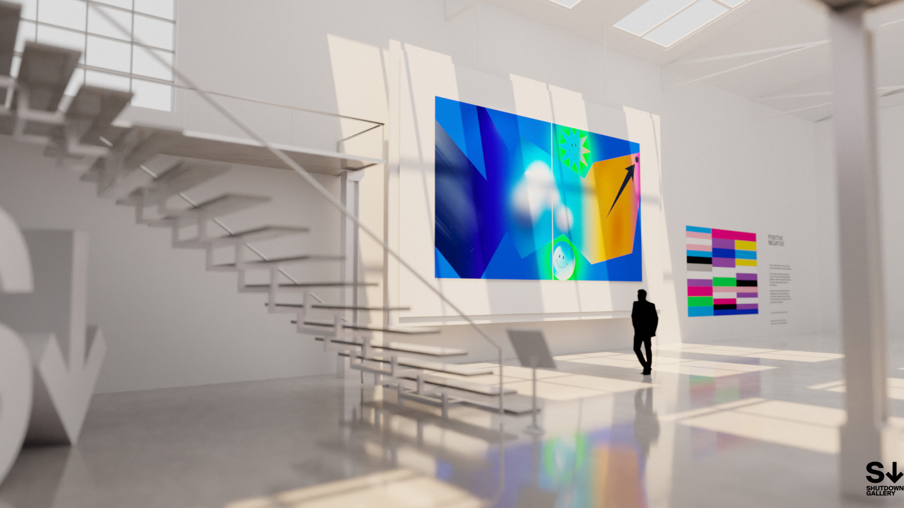 SHUTDOWN Gallery. A web-based, AR/VR 3D experience.