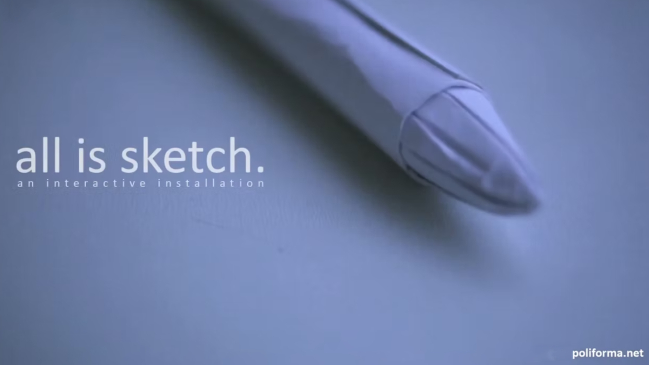 All is sketch - interactive box for painting with light