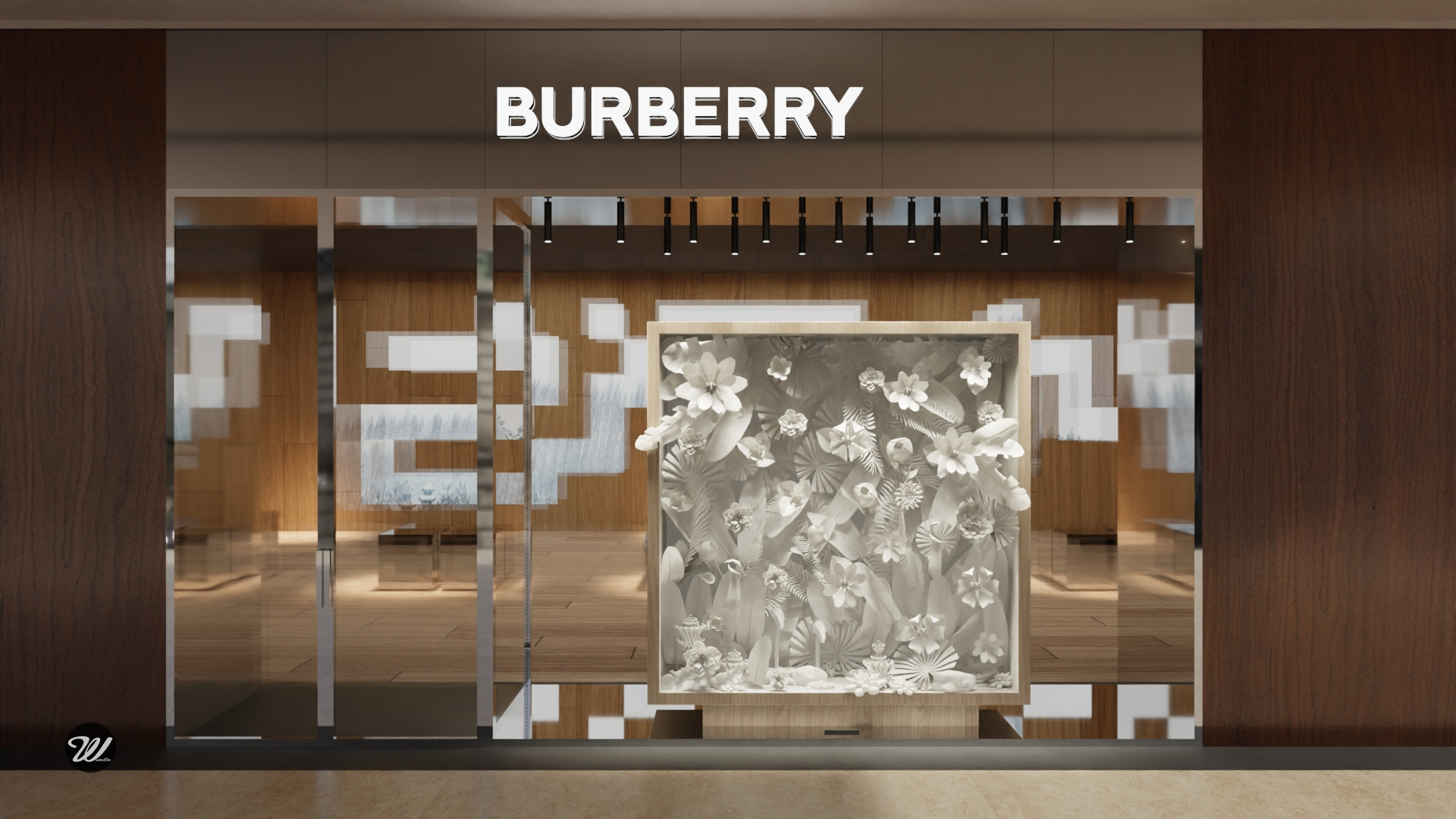 burberry橱窗设计说明图片
