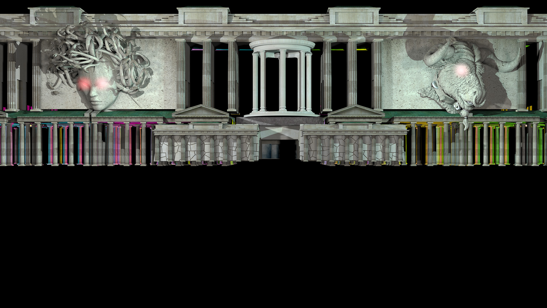 Videomapping on the theme: MYTH