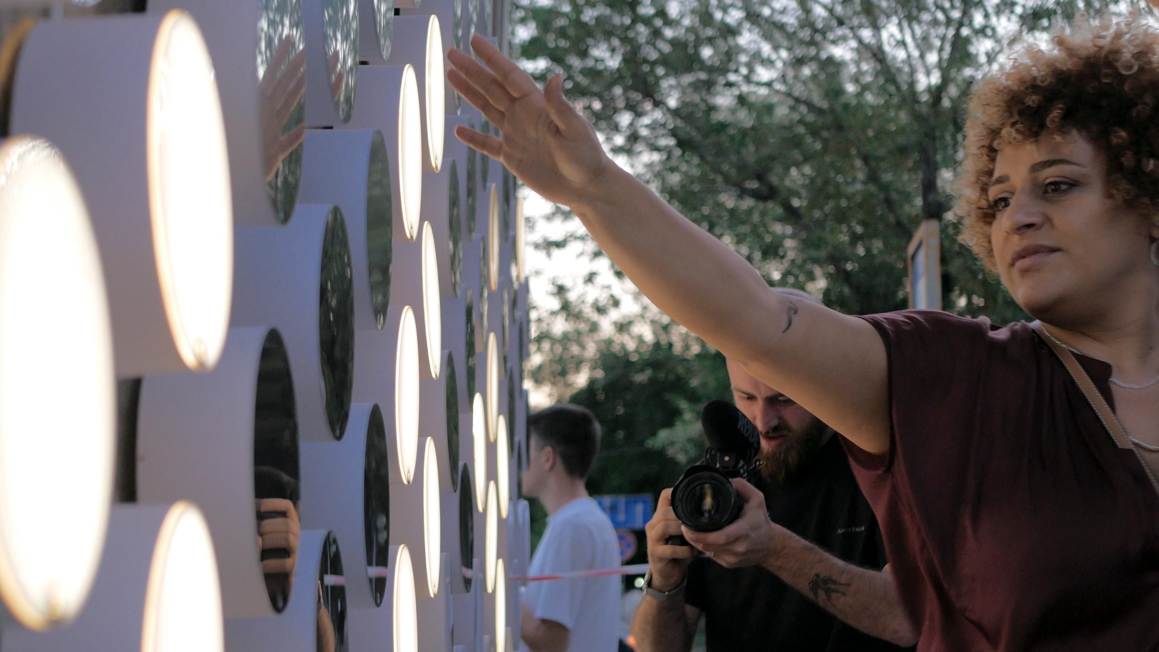 "I am the Sun" interactive light installation by VOLNA