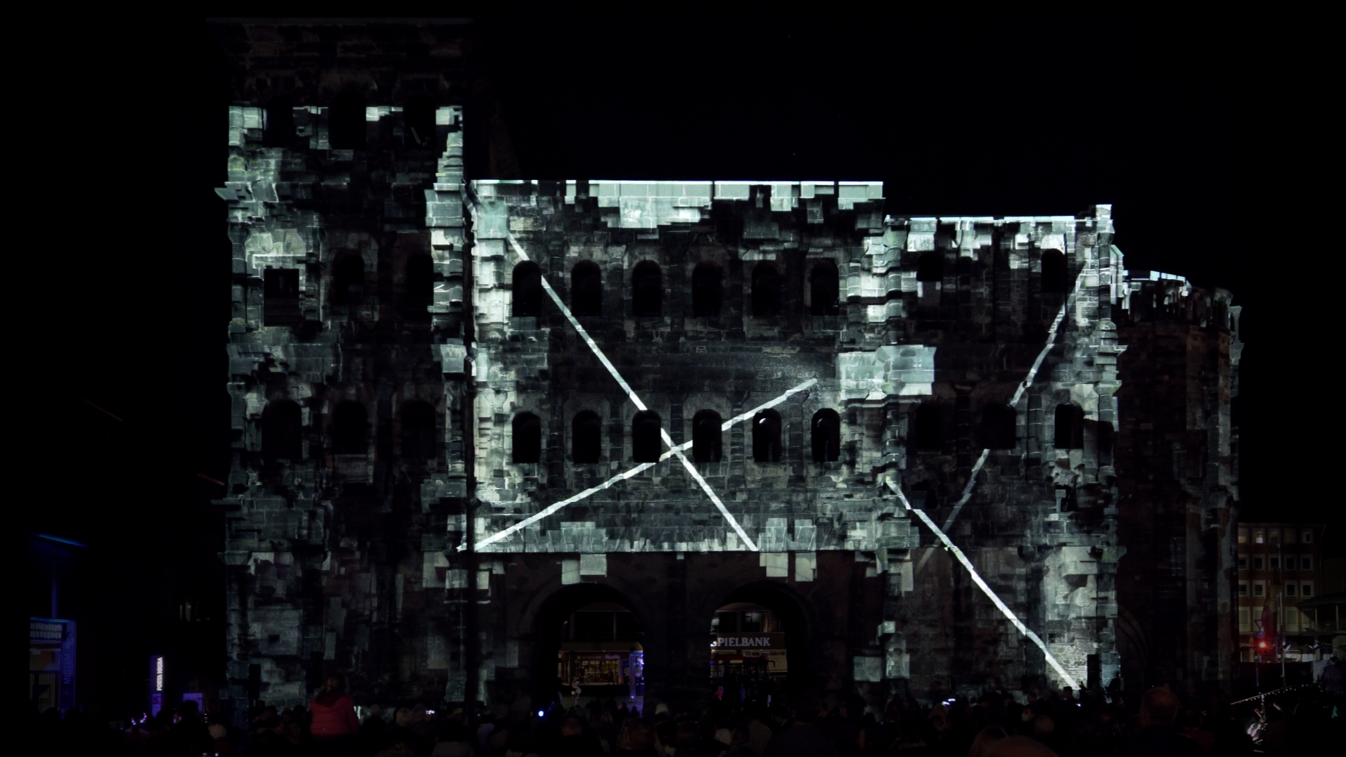 ENTER³ - projection apping @ PORTA NIGRA, Trier, Germany
