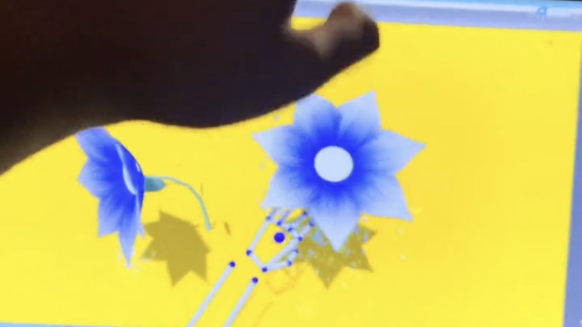 Leapmotion手势交互花朵