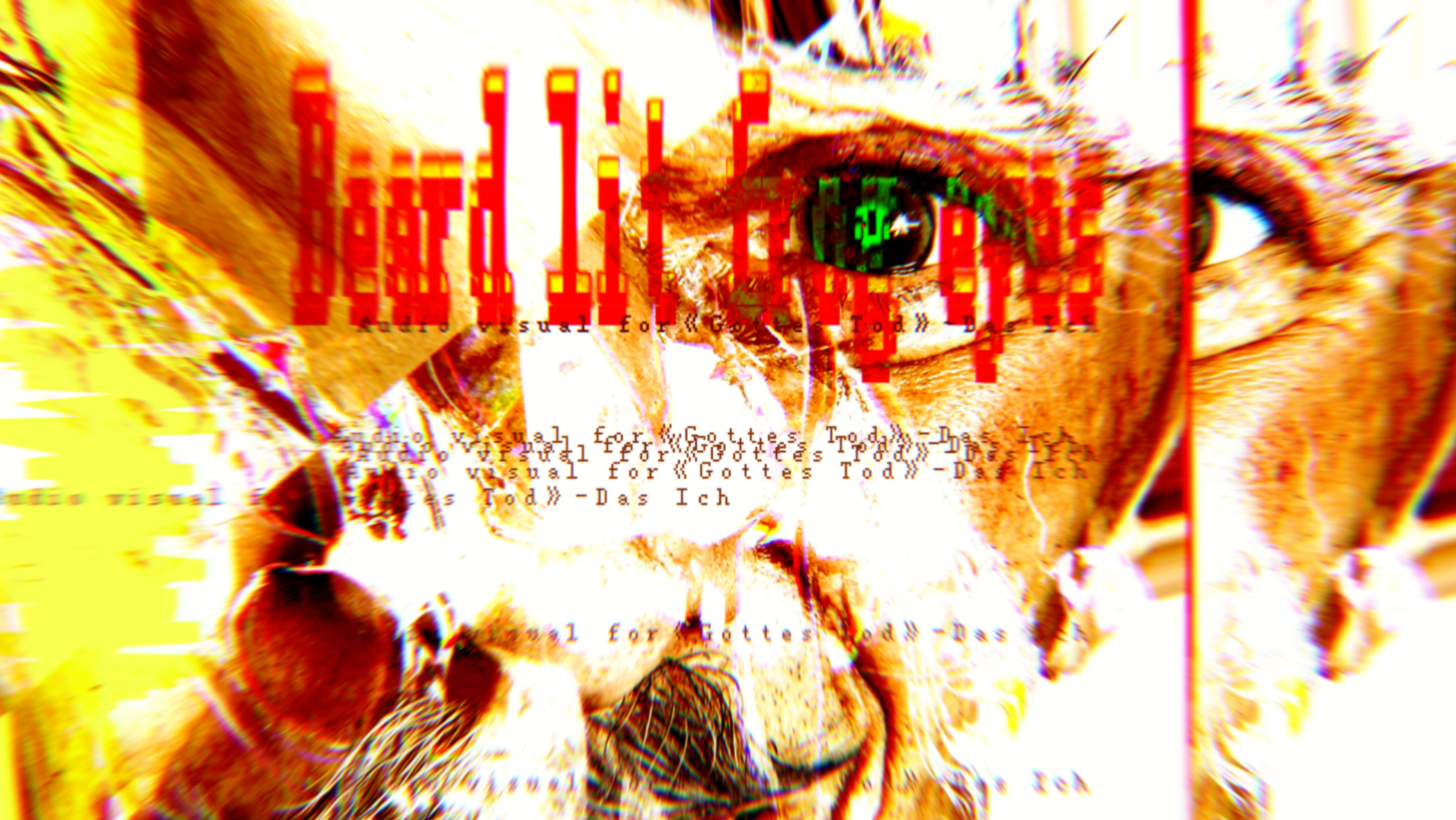 实验影像｜工业摇滚｜胡子点燃眼蛙（Music Visual for Gottes Tod-Das Ich）