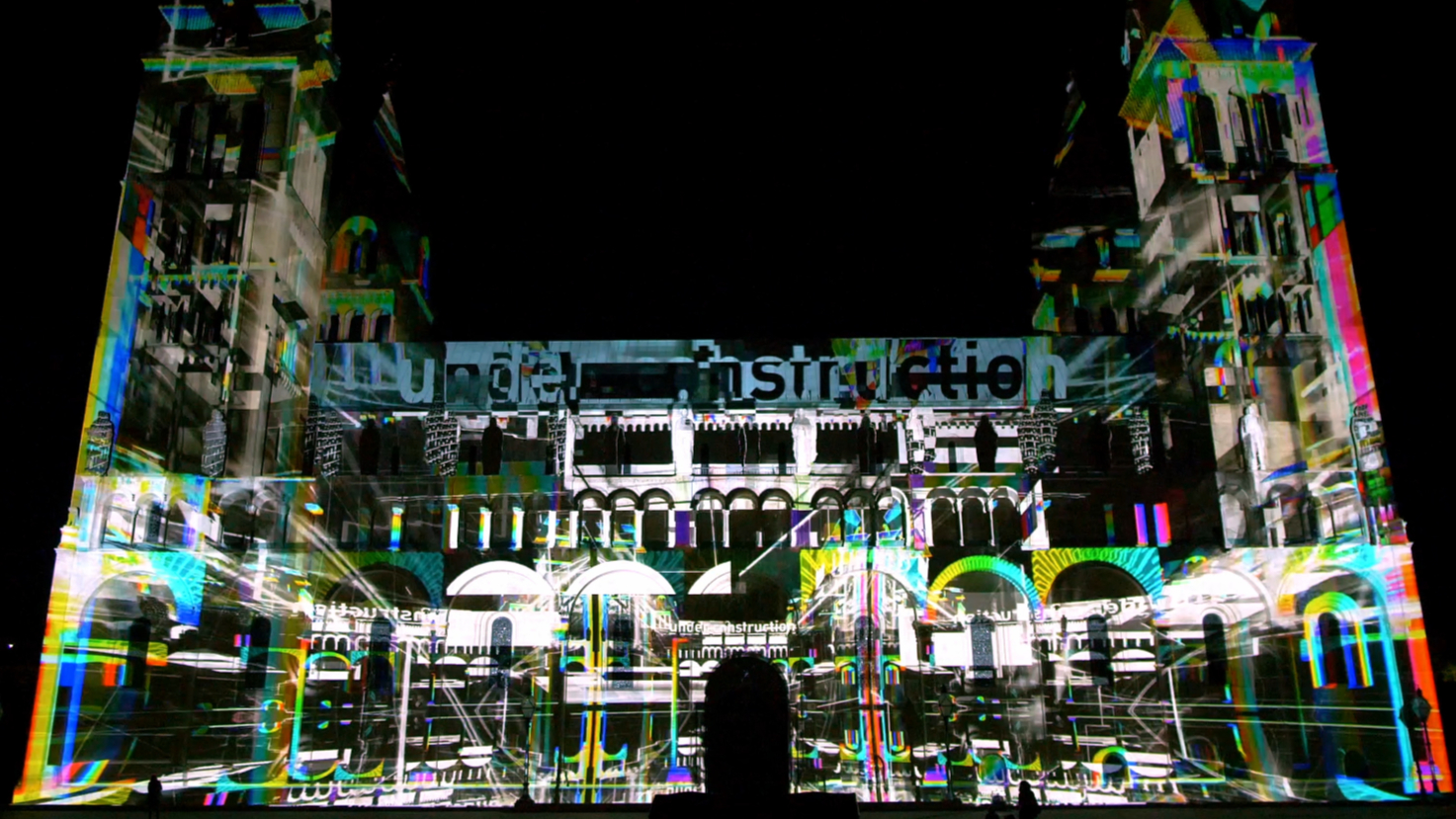 CHIRAL³ - audiovisual video mapping @ Zsolnay Feny Fesztival, Hungary
