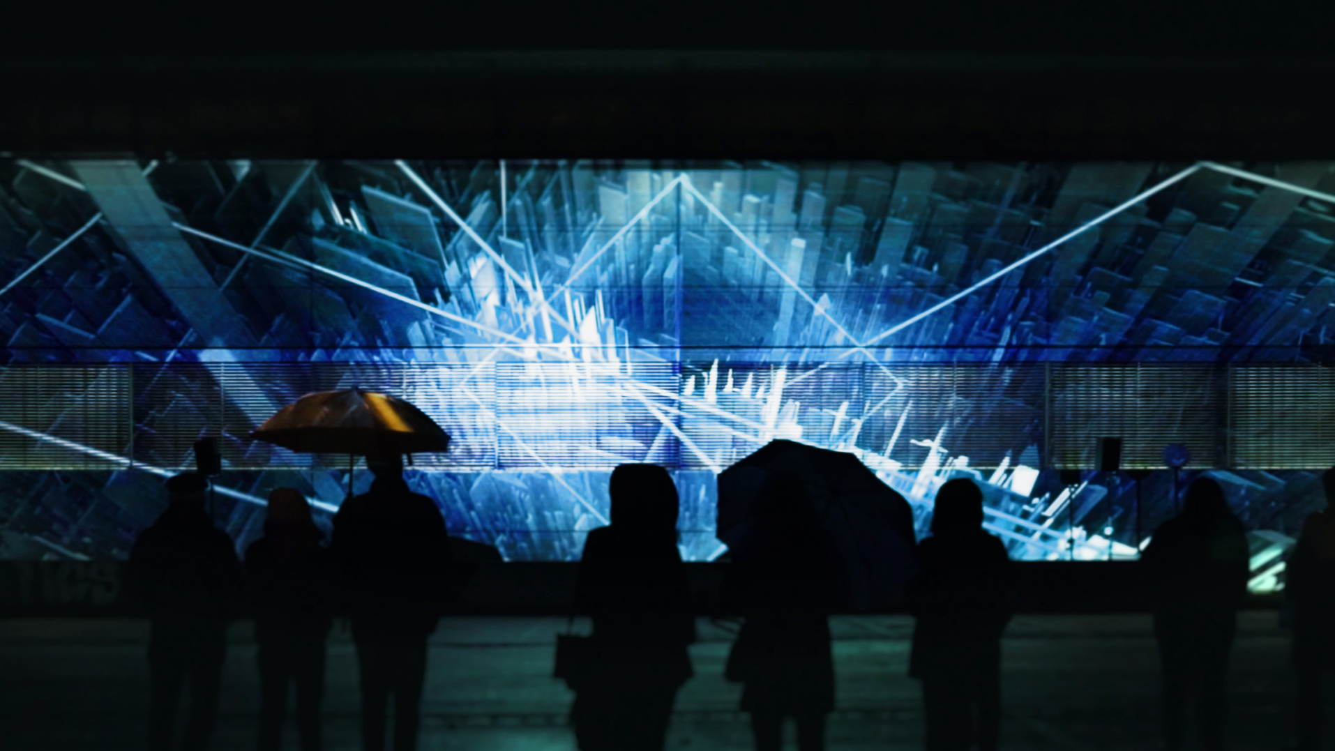 XYZ³ - audiovisual projection mapping @ Lichtkunst Weilheim, Germany 