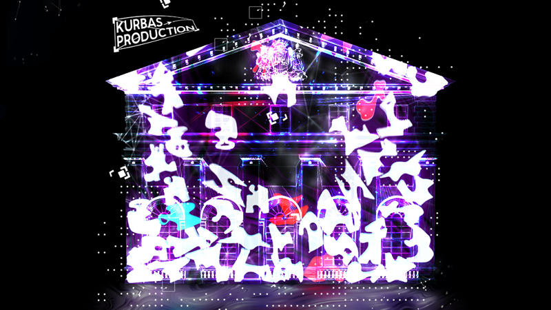 Projection mapping "Modern Sculpture"