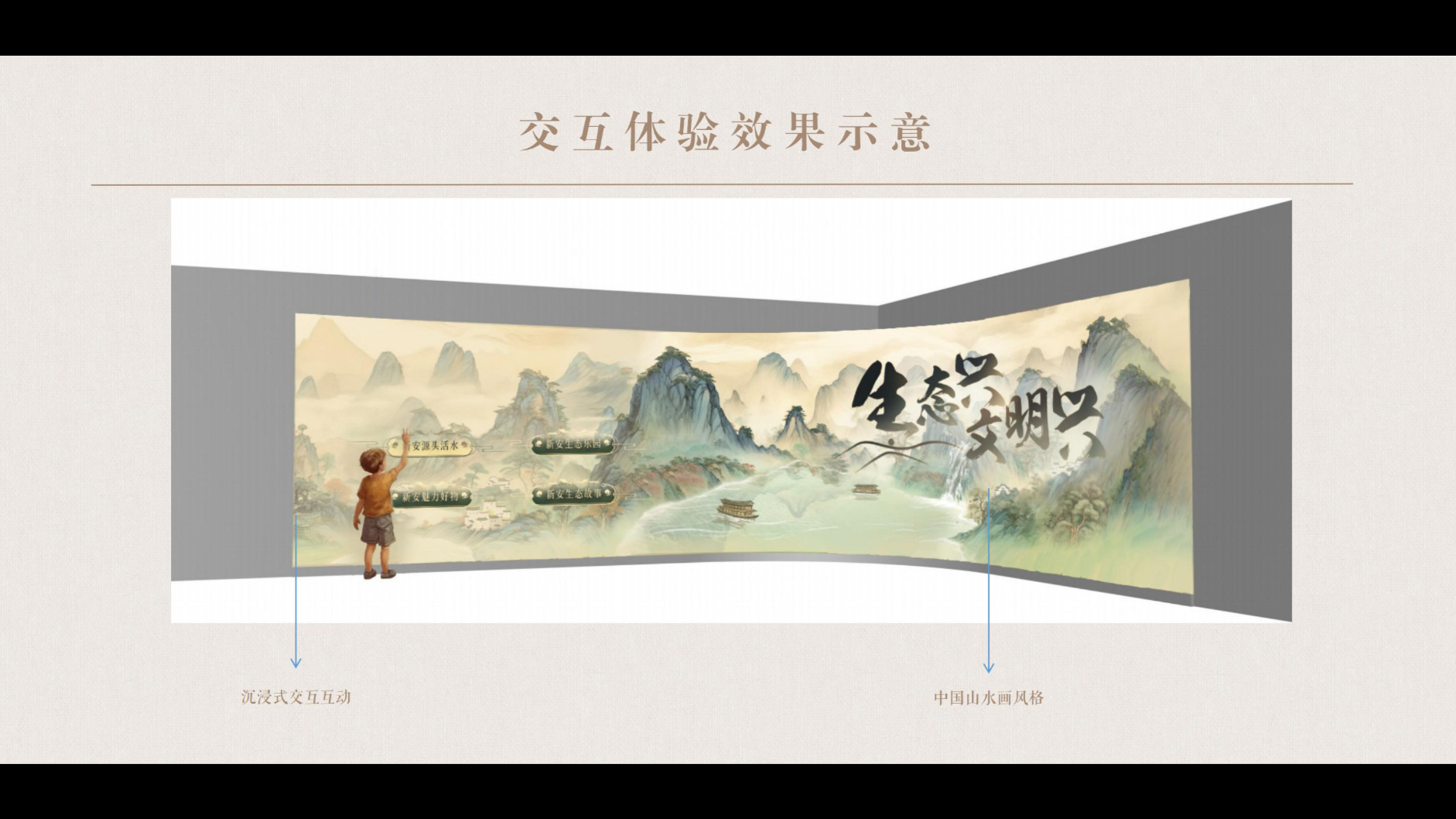黄山新安江水资源生态文明交互现场演示