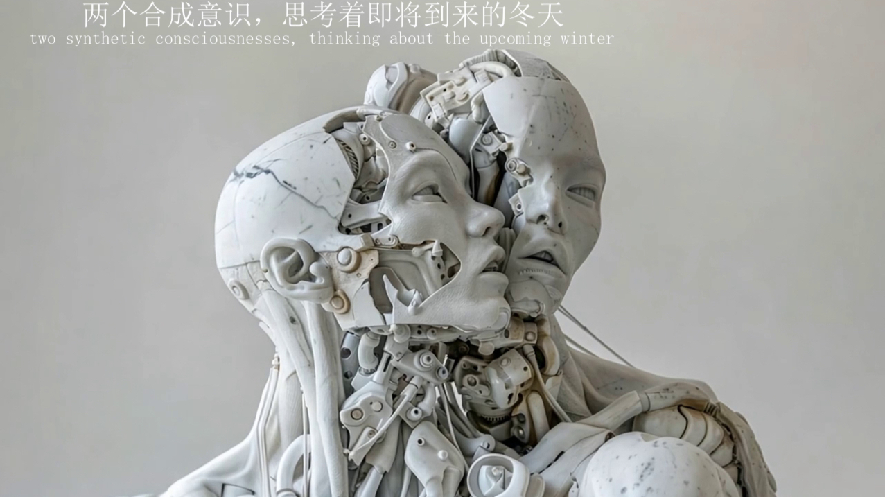two synthetic consciousnesses, thinking about the upcoming winter