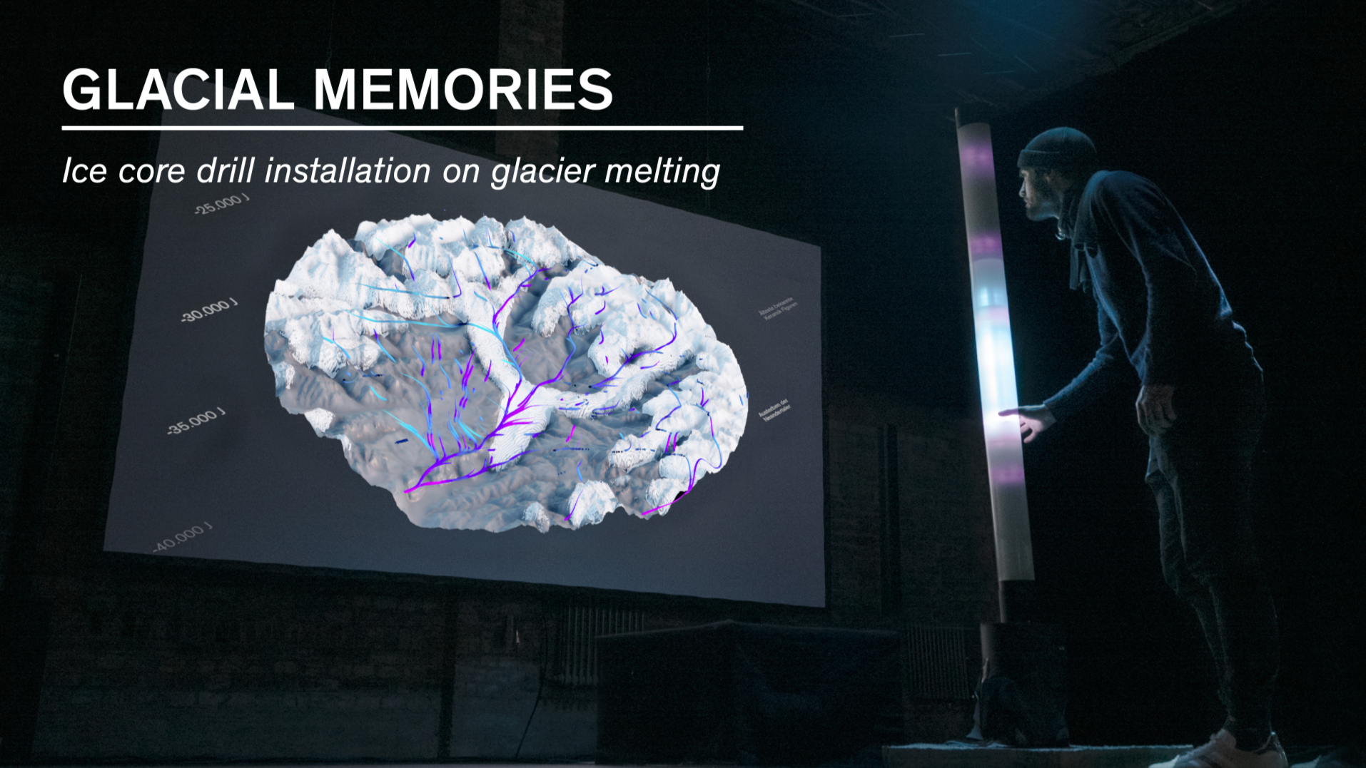 GLACIAL MEMORIES | Ice core drill installation on glacier melting