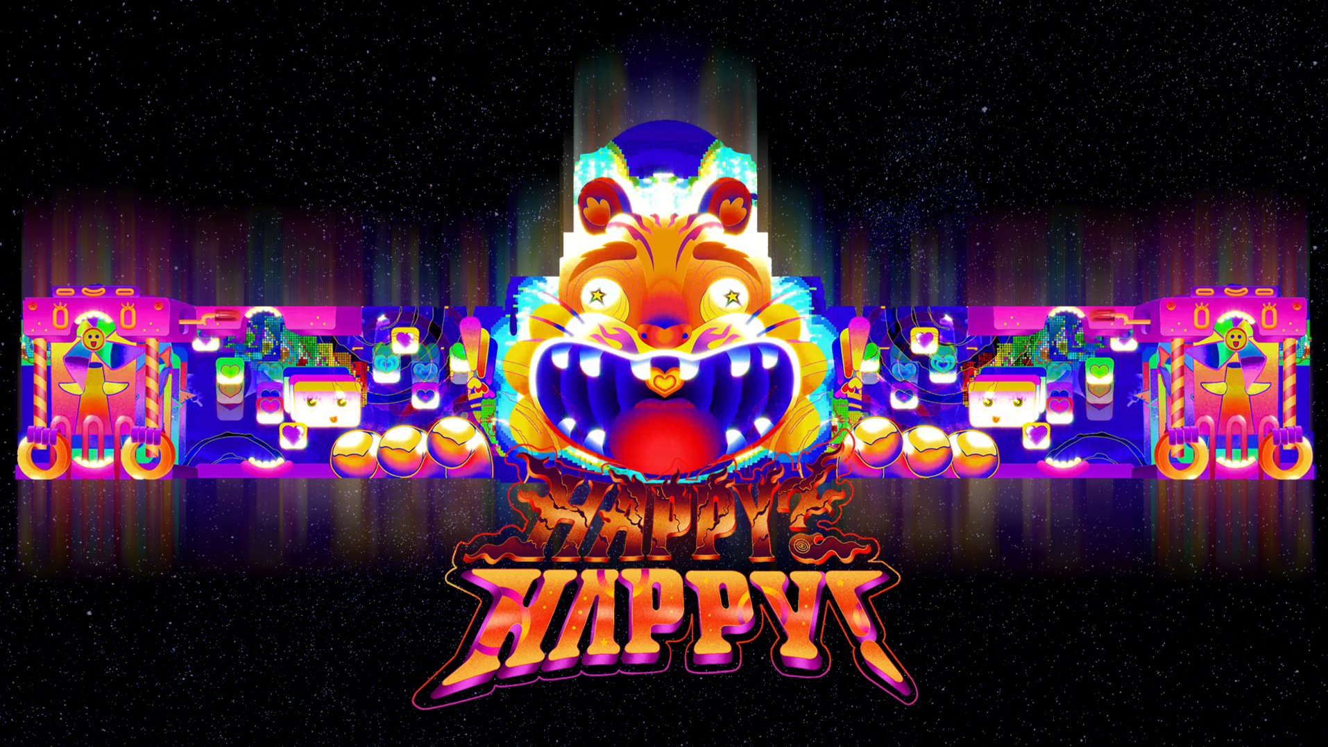 HAPPY? HAPPY! - WINNER'S EXHIBITION_1 MINUTE PROJECTION MAPPING