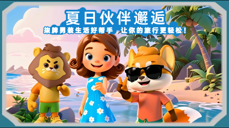 夏日伙伴邂逅——柒牌男装生活好帮手，陪你一起探索美好夏天