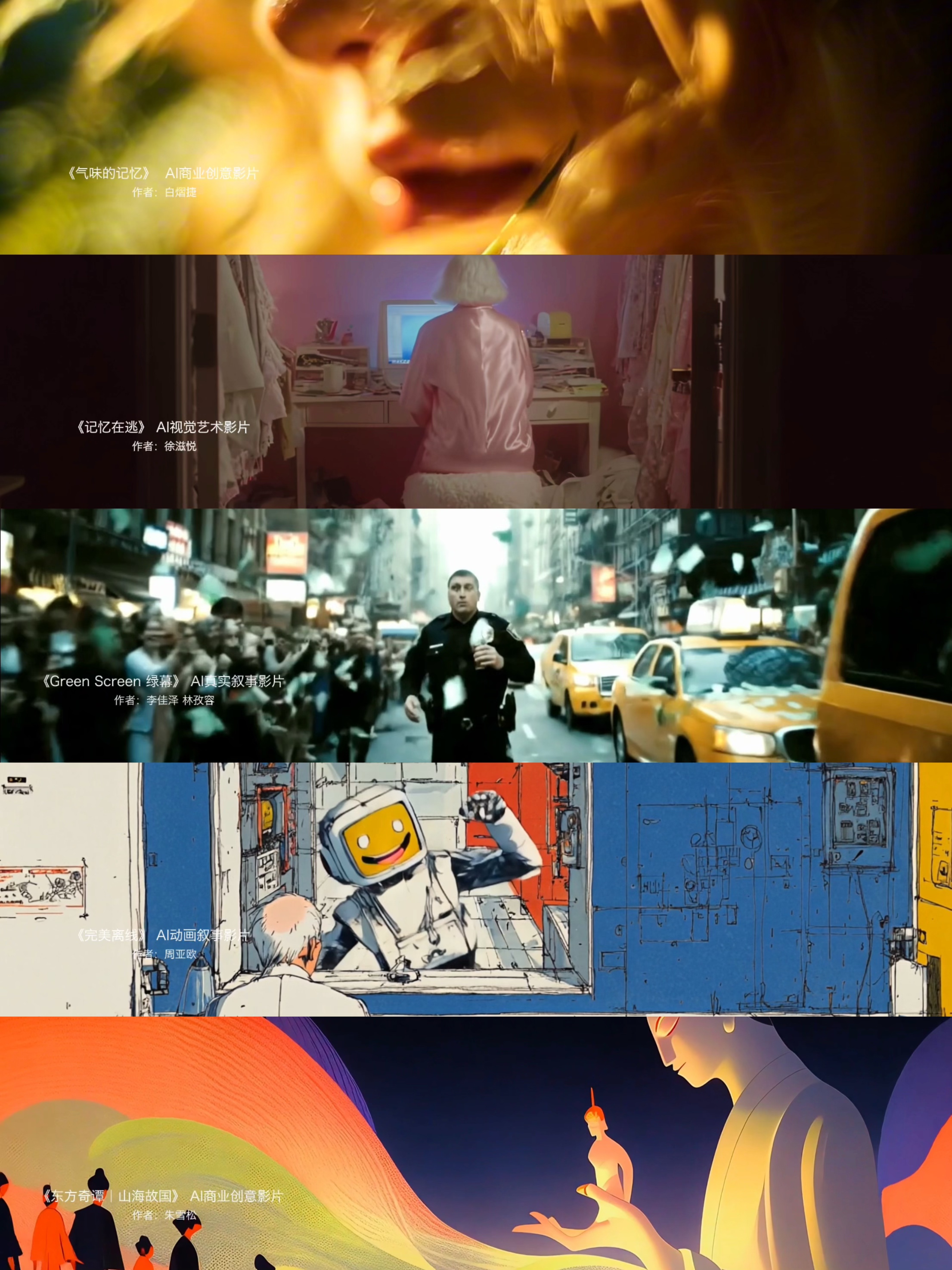 2025第二届瓦卡奖AI视觉创意大赛 视频类获奖作品节选