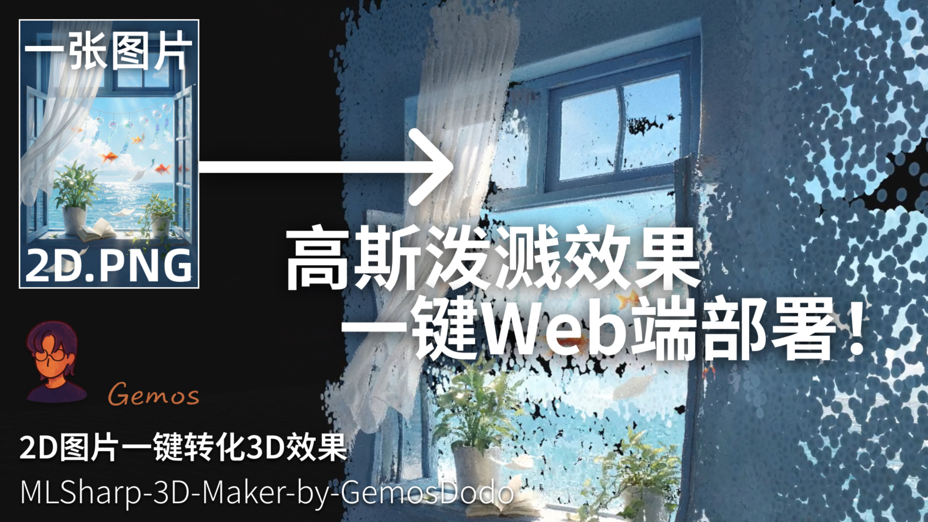 利用ML_Sharp制作的高斯泼溅一键式工具