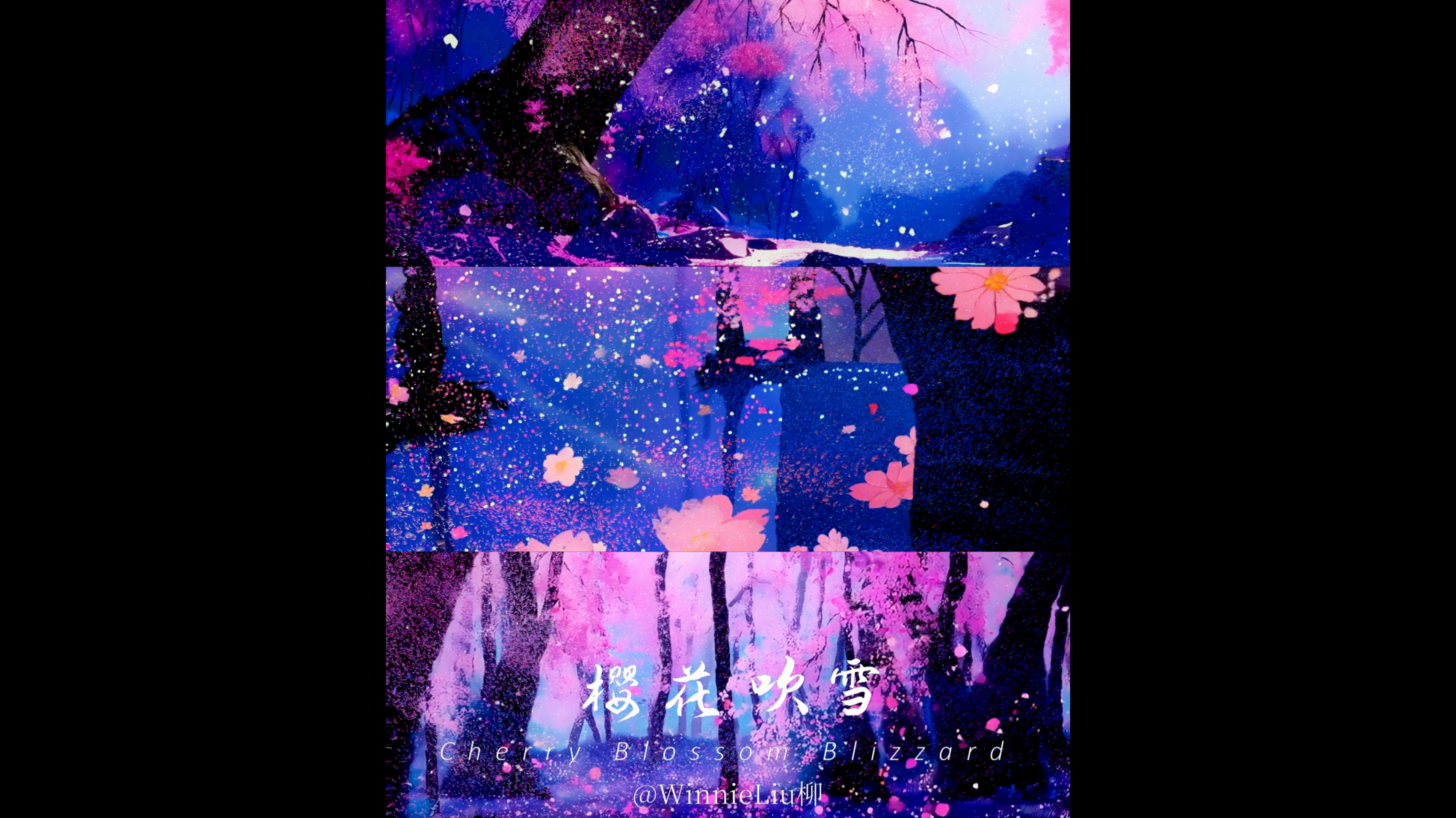 樱花·蓝调时刻 | 唯美浪漫 | 氛围视频 | AIGC