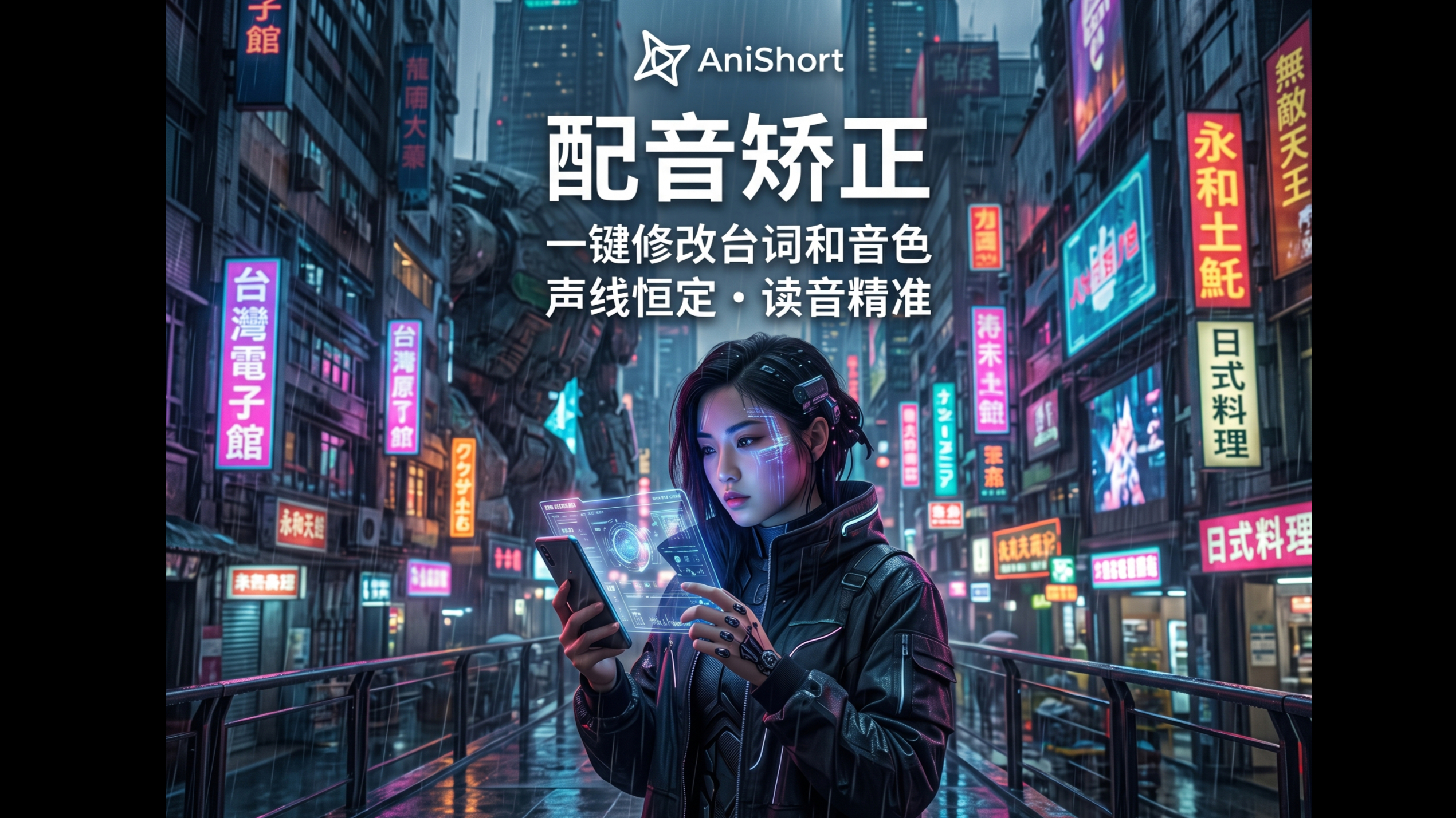 一键修复音色漂移，精准校正错读台词