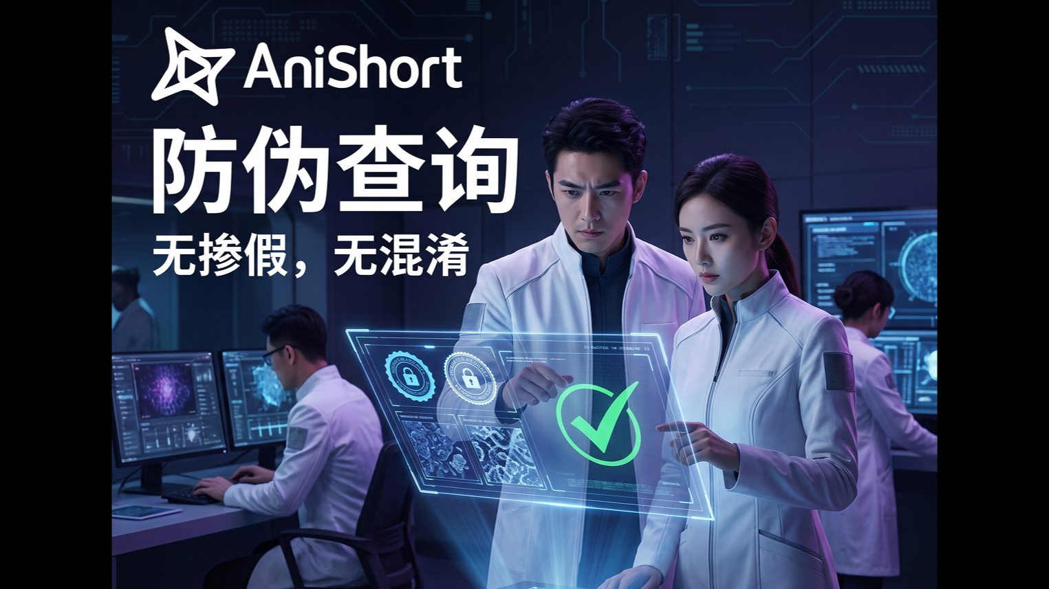 AniShort防伪查询，不掺假，不混淆，可溯源。认准AniShort
