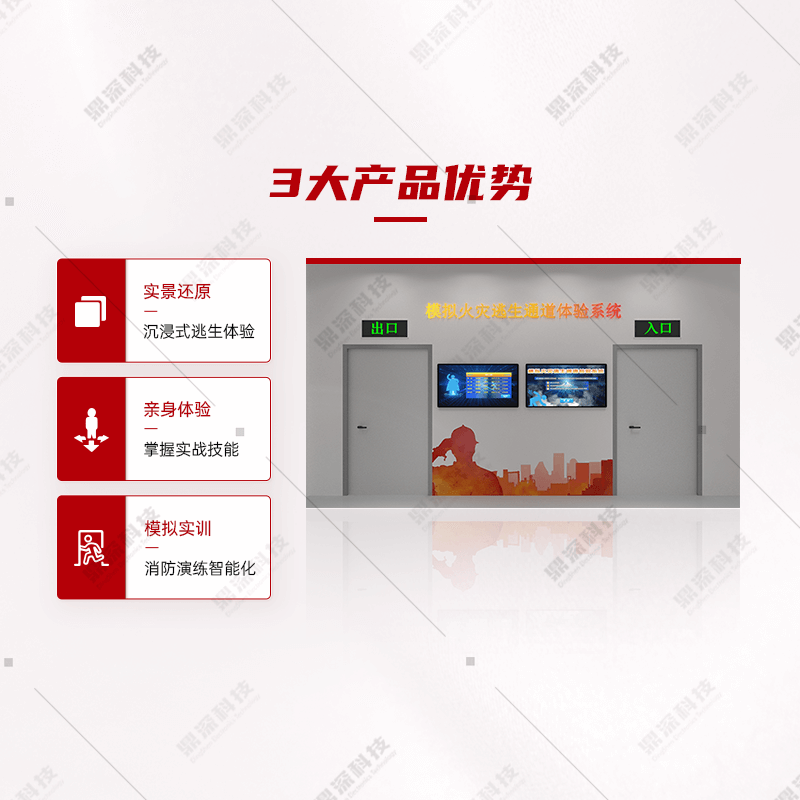 火灾逃生模拟通道互动系统